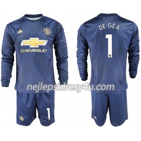 Fotbalový Dres Manchester United DE GEA 1 Dětské Alternativní 2018/19 Dlouhý Rukáv